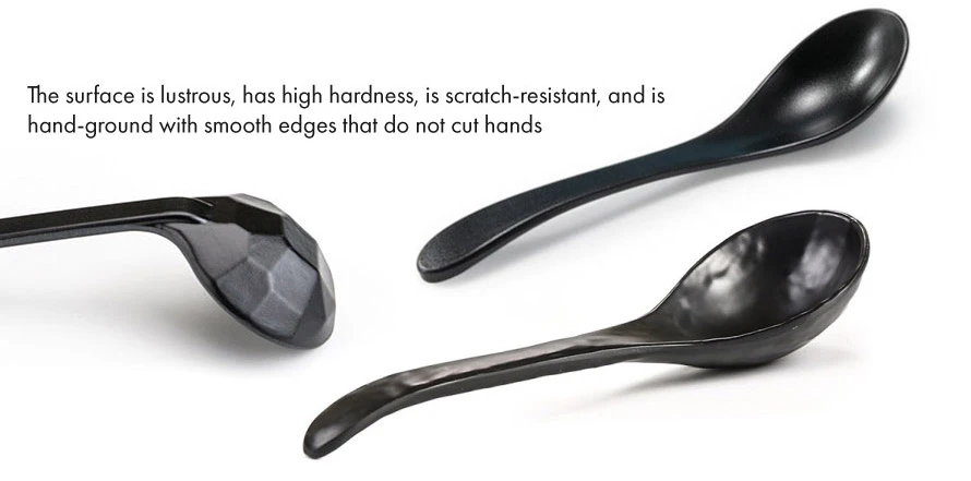 black melamine spoon 4 black melamine spoon 4